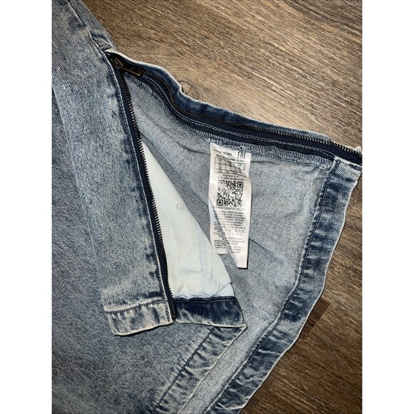 Vintage Guess Denim Quarter zip Pullover Sz Large Light Wash 80s/90s - Picture 2 of 14